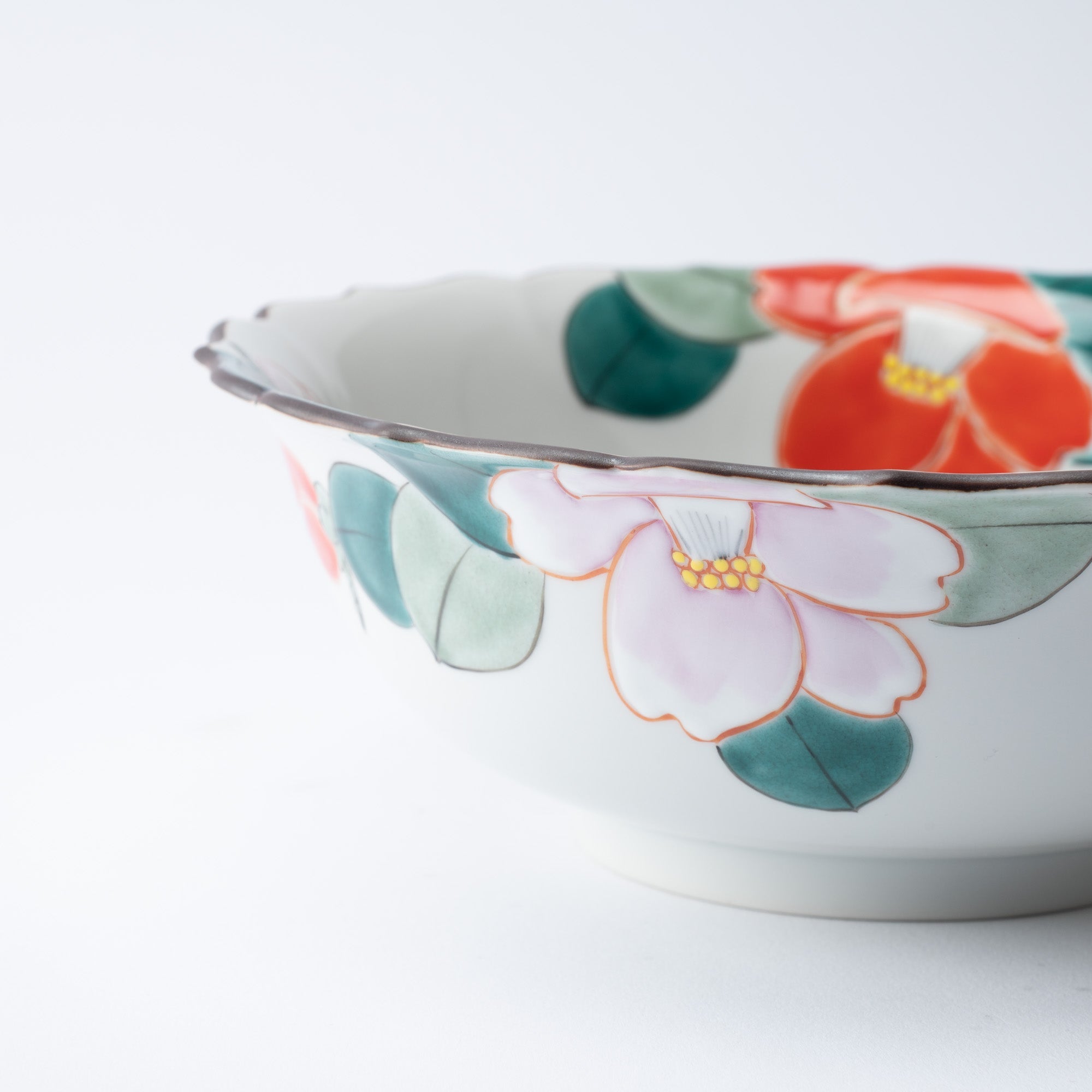 Camellia Kutani Bowl - MUSUBI KILN - Quality Japanese Tableware and Gift