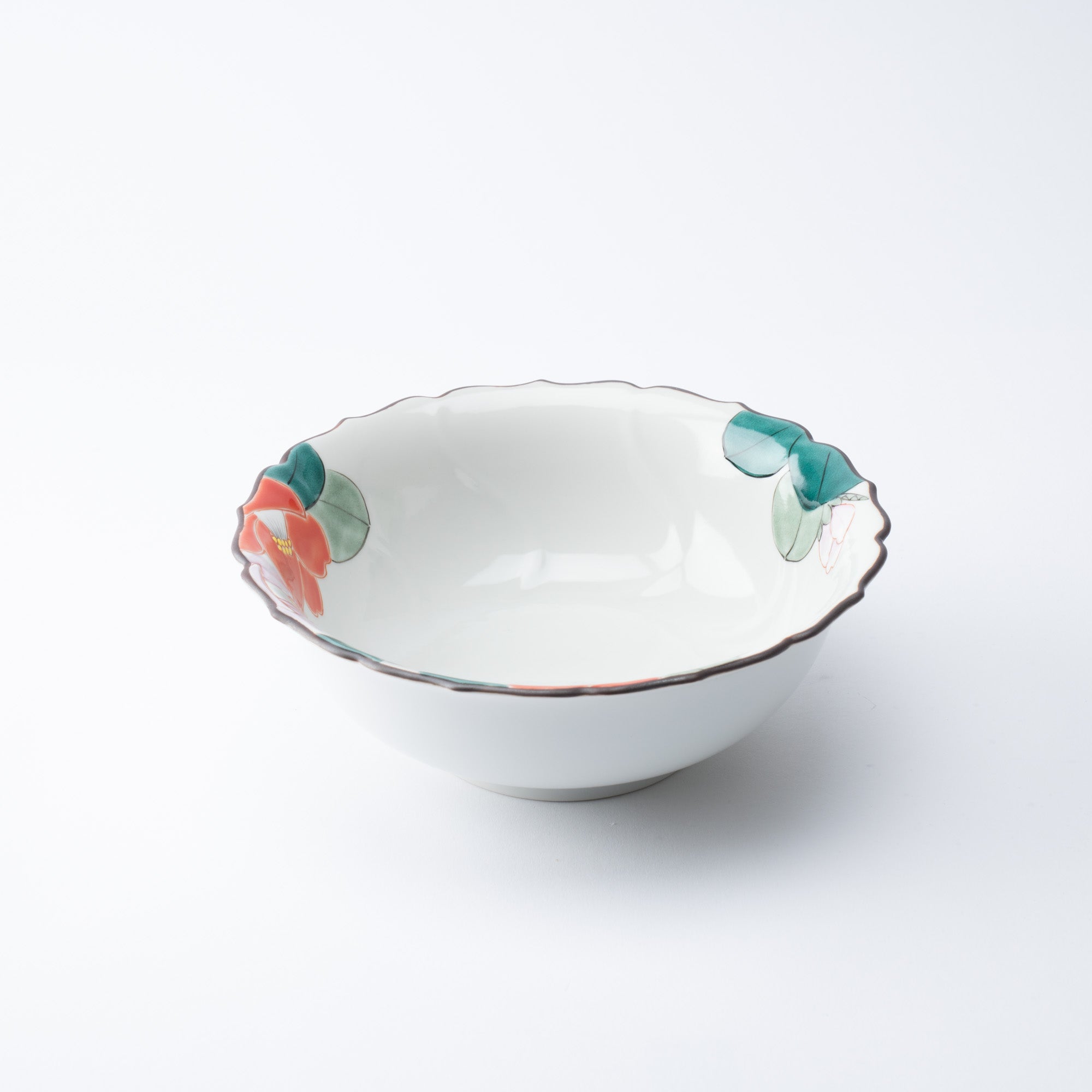 Camellia Kutani Bowl - MUSUBI KILN - Quality Japanese Tableware and Gift