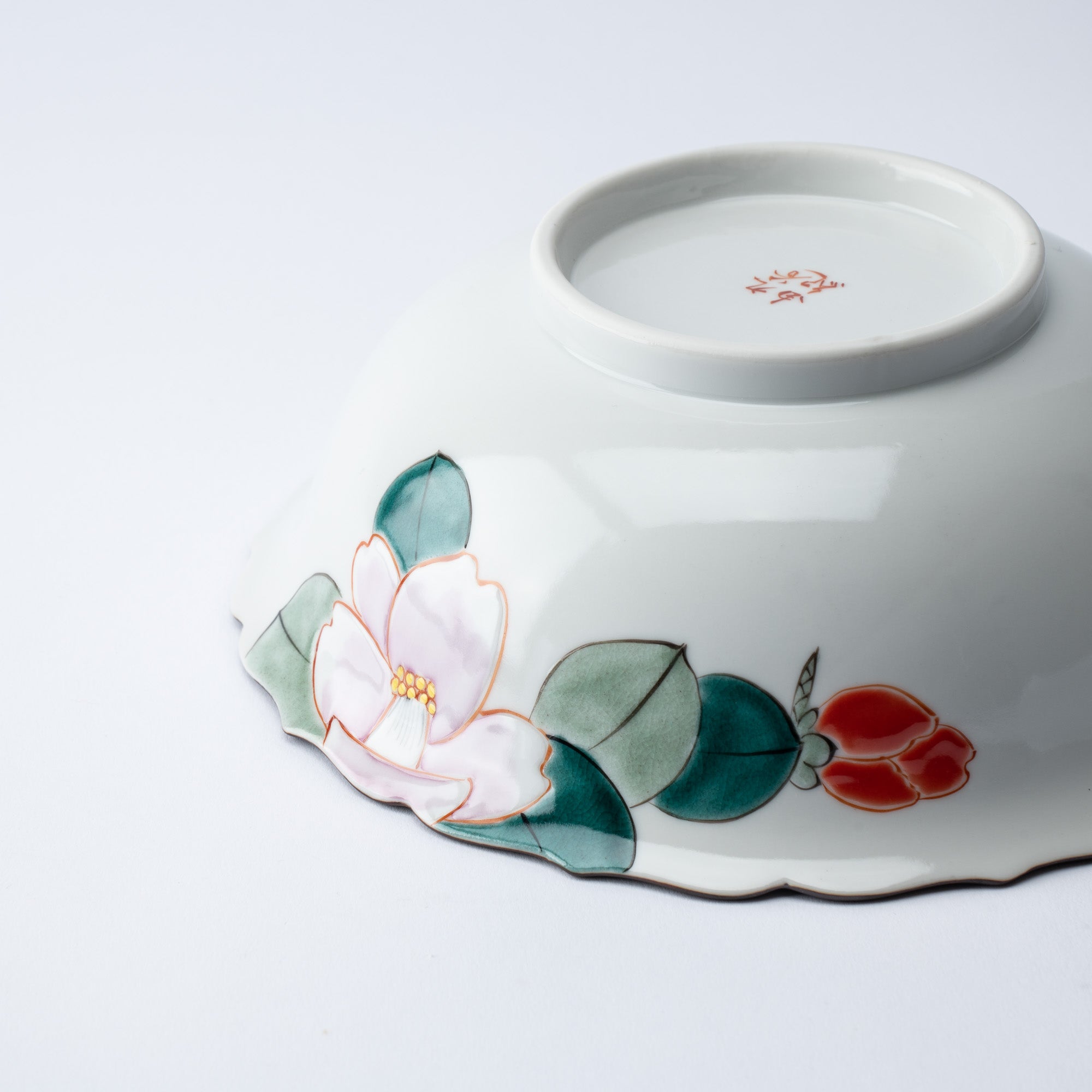 Camellia Kutani Bowl - MUSUBI KILN - Quality Japanese Tableware and Gift