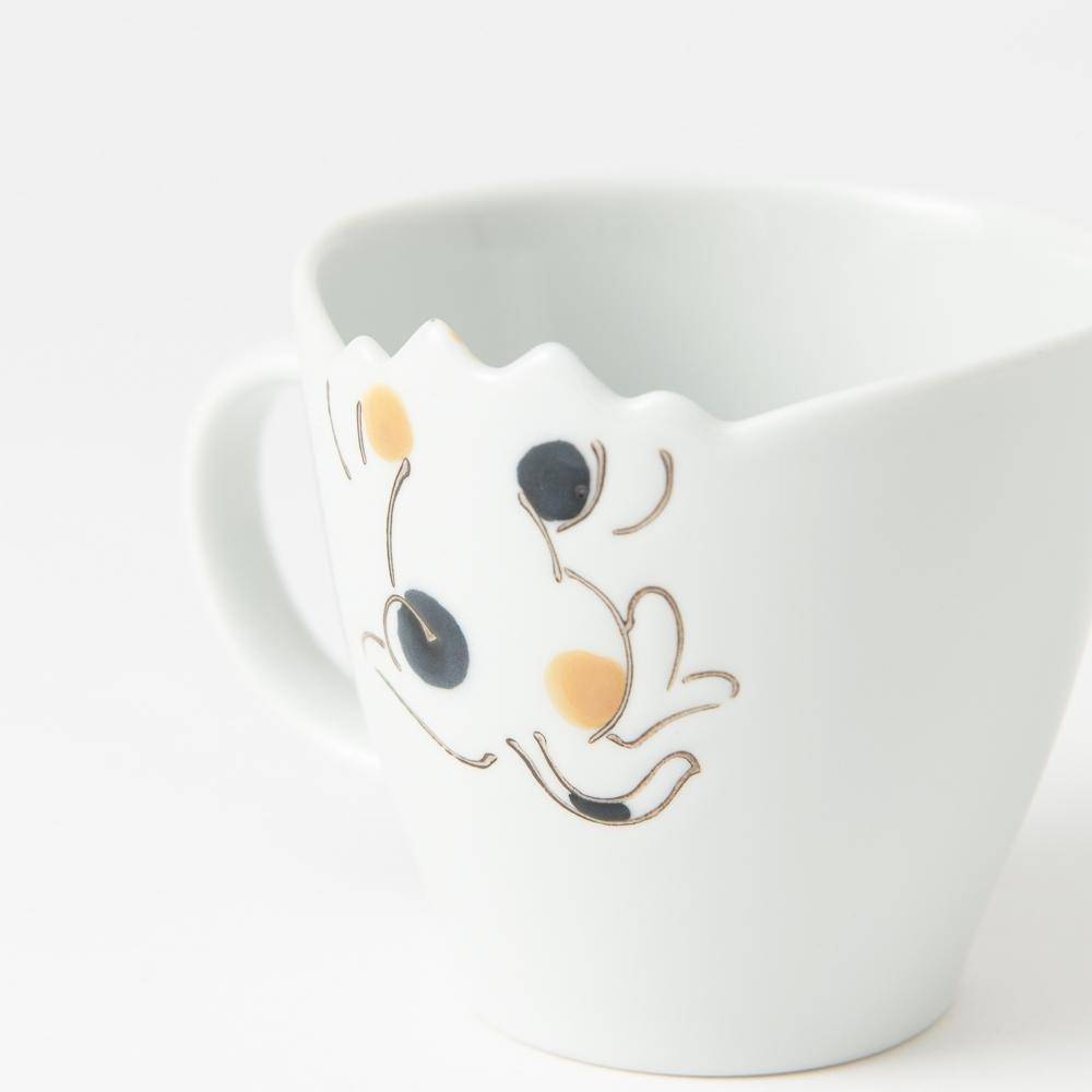 Cat Hasami Wave Mug - MUSUBI KILN - Quality Japanese Tableware and Gift