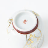 Chibu Wave with Gold Kutani Guinomi Sake Cup - MUSUBI KILN - Quality Japanese Tableware and Gift