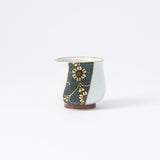 Chibu Wave with Gold Kutani Guinomi Sake Cup - MUSUBI KILN - Quality Japanese Tableware and Gift