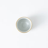 Chibu Wave with Gold Kutani Guinomi Sake Cup - MUSUBI KILN - Quality Japanese Tableware and Gift