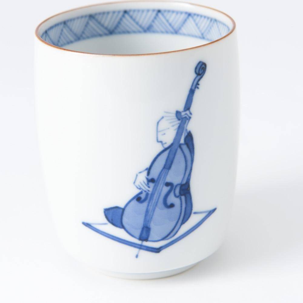 Choemon Bass Kutani Yunomi Japanese Teacup - MUSUBI KILN - Quality Japanese Tableware and Gift