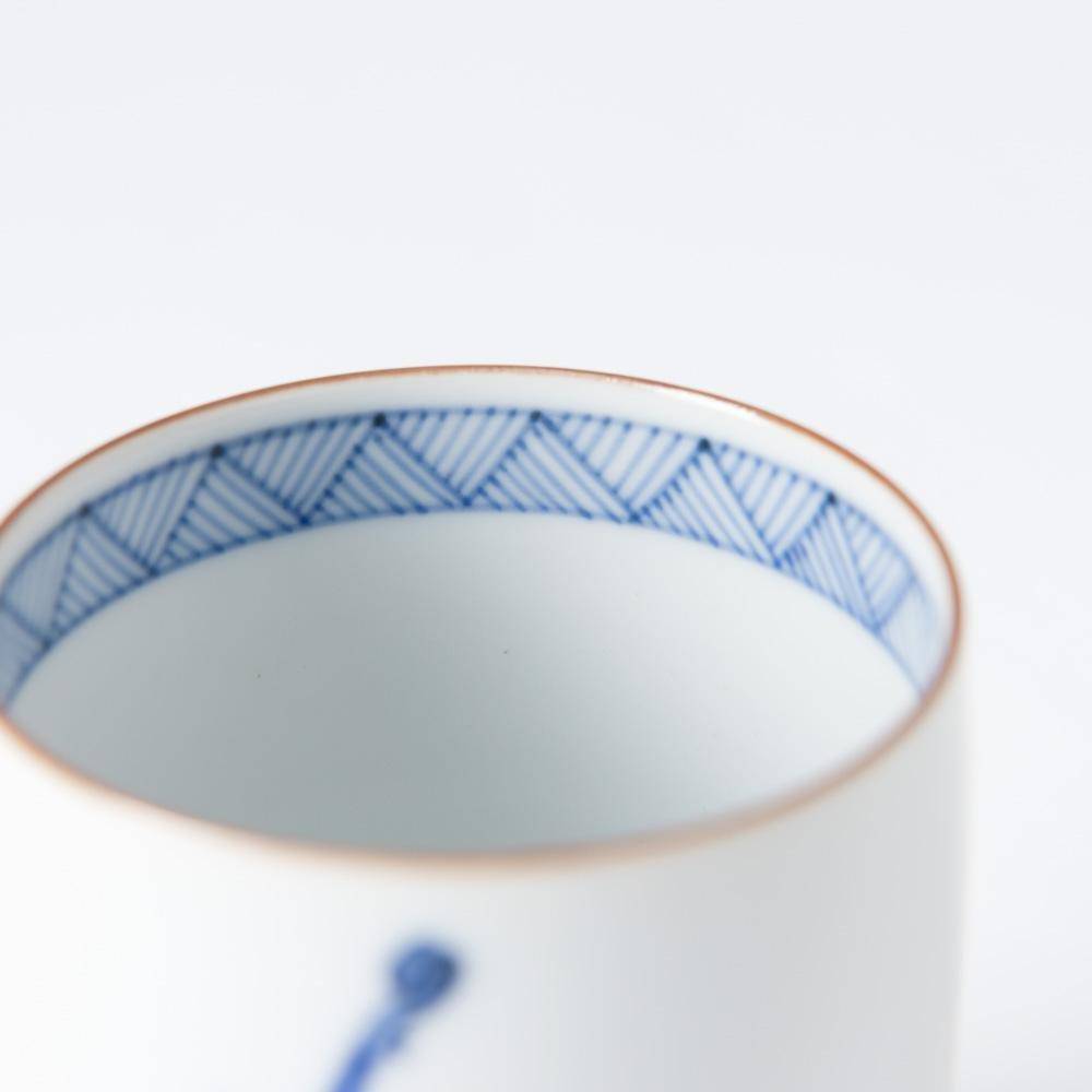 Choemon Bass Kutani Yunomi Japanese Teacup - MUSUBI KILN - Quality Japanese Tableware and Gift