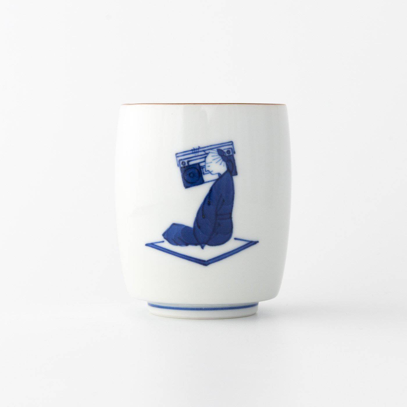 Choemon Boombox Kutani Yunomi Japanese Teacup - MUSUBI KILN - Quality Japanese Tableware and Gift