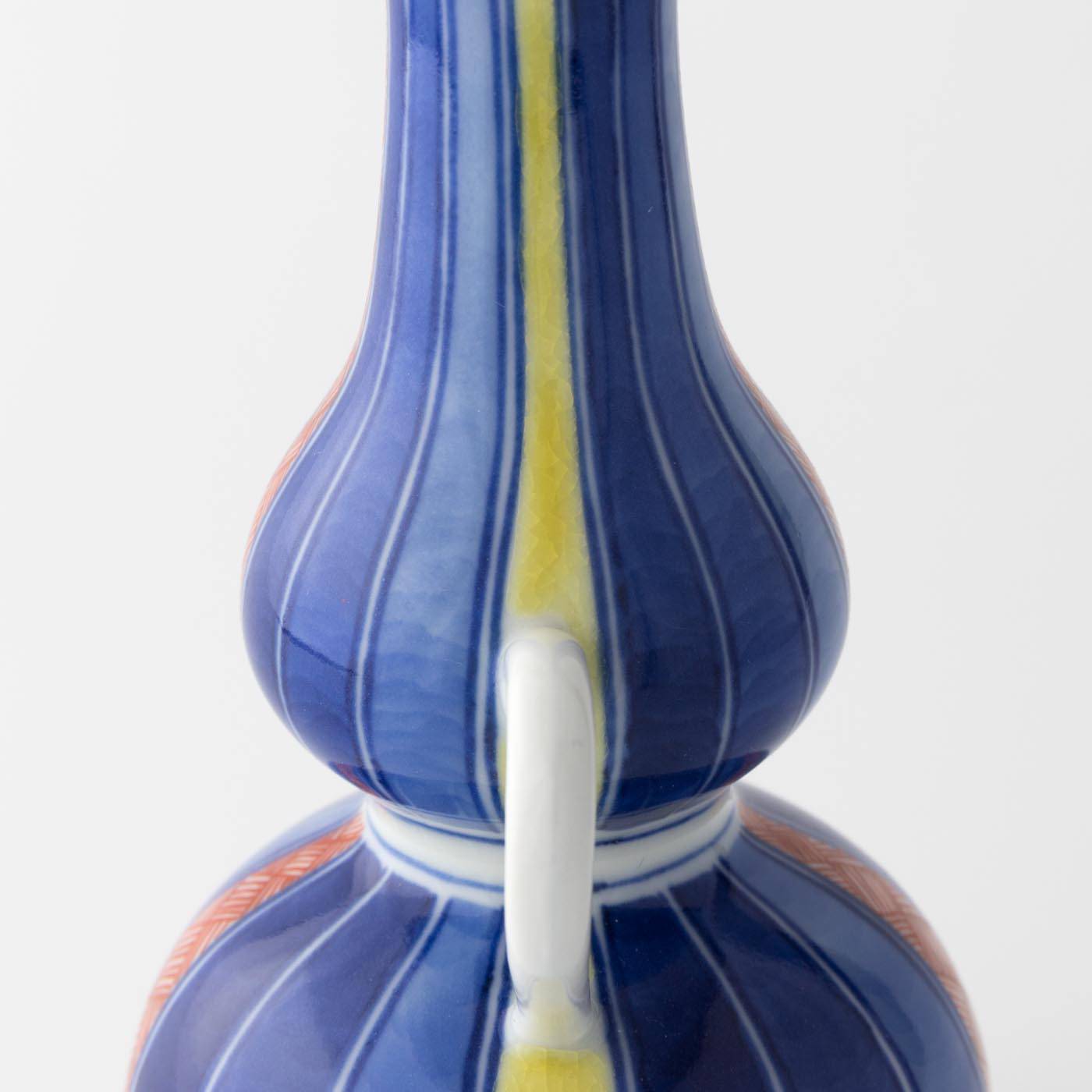 Choemon Gourd - Shaped Kutani Sake Carafe - MUSUBI KILN - Quality Japanese Tableware and Gift