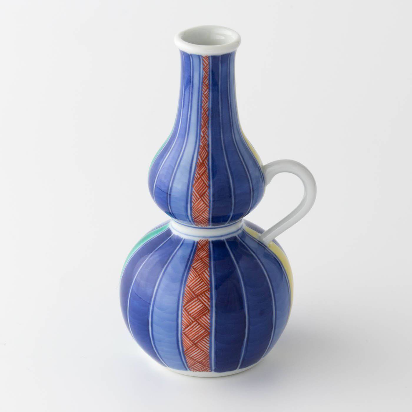 Choemon Gourd - Shaped Kutani Sake Carafe - MUSUBI KILN - Quality Japanese Tableware and Gift