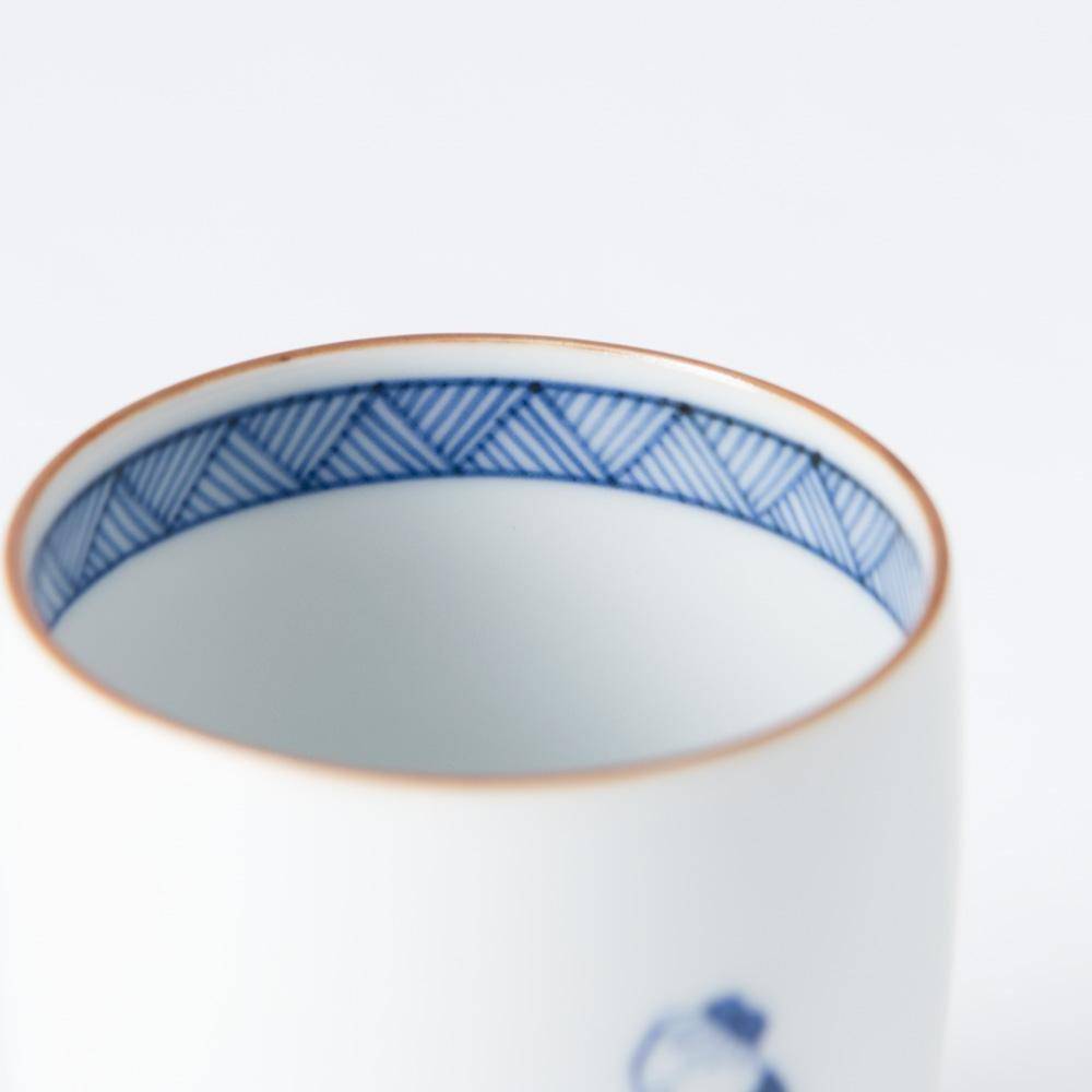 Choemon Piano Kutani Yunomi Japanese Teacup - MUSUBI KILN - Quality Japanese Tableware and Gift