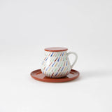 Choemon “PICNIC” Series Kutani Teacup and Saucer - MUSUBI KILN - Quality Japanese Tableware and Gift