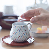 Choemon “PICNIC” Series Kutani Teacup and Saucer - MUSUBI KILN - Quality Japanese Tableware and Gift