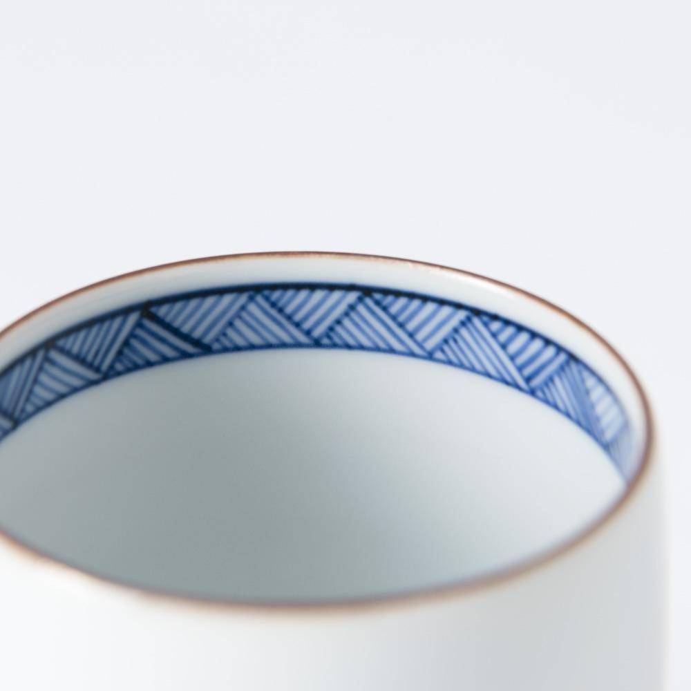 Choemon Saxophone Kutani Yunomi Japanese Teacup - MUSUBI KILN - Quality Japanese Tableware and Gift