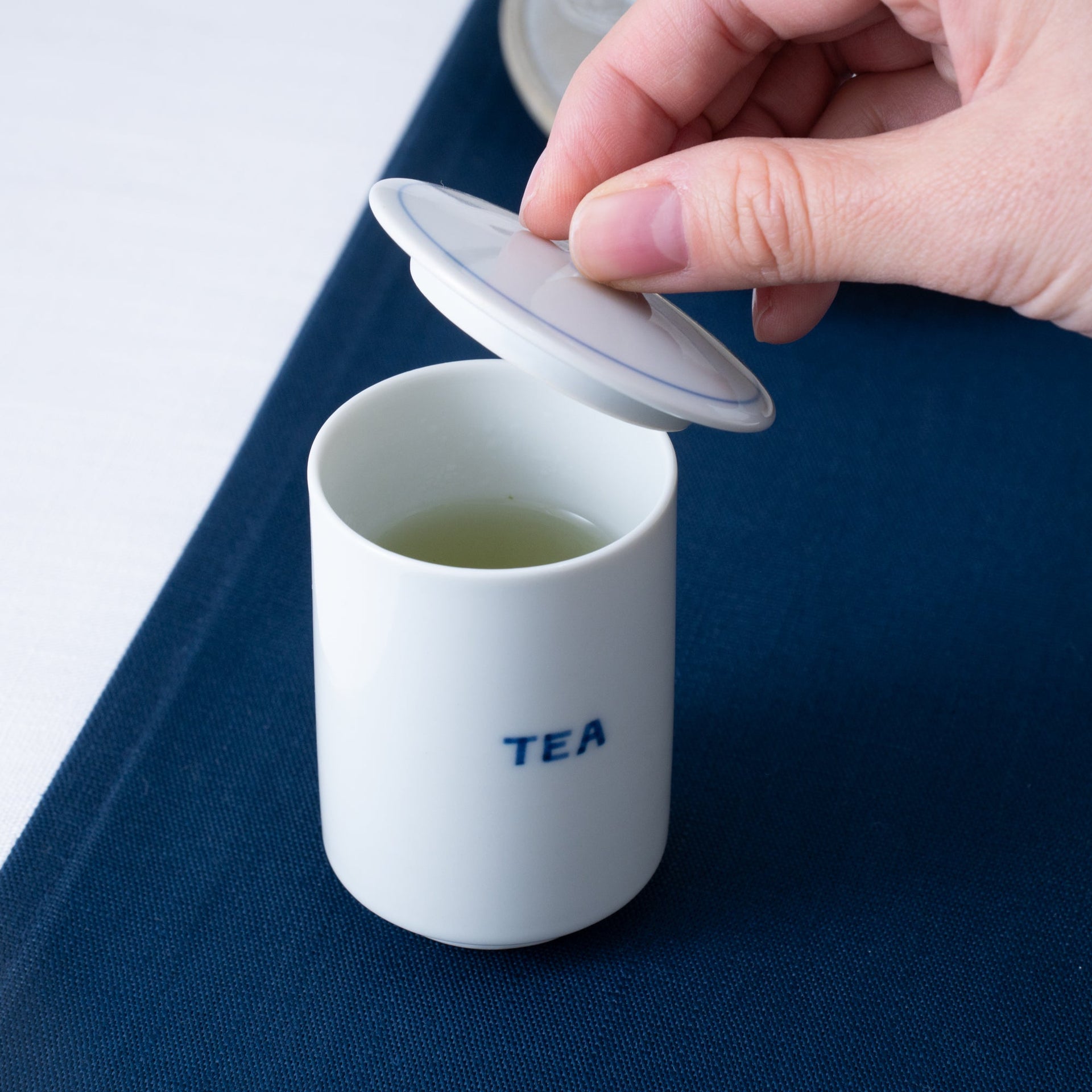“TEA” Yunomi Japanese Teacup Lid