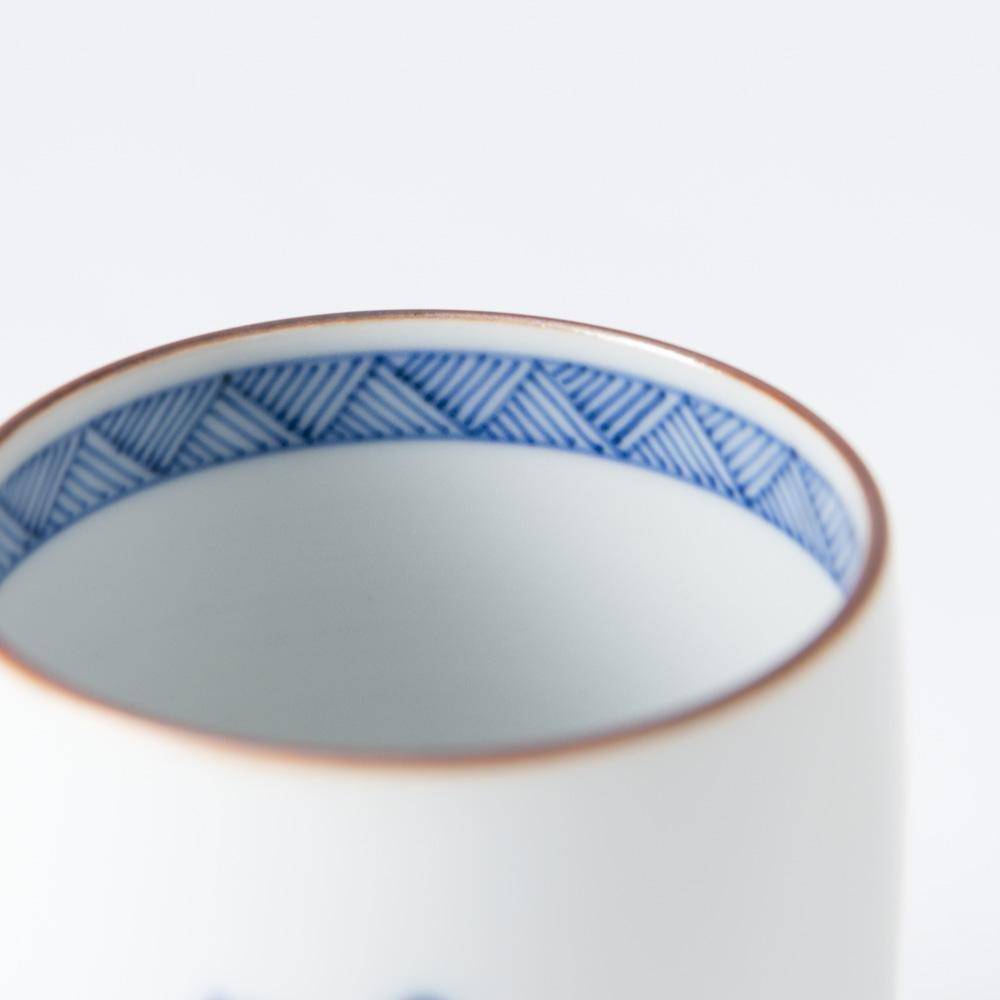 Choemon Trombone Kutani Yunomi Japanese Teacup - MUSUBI KILN - Quality Japanese Tableware and Gift