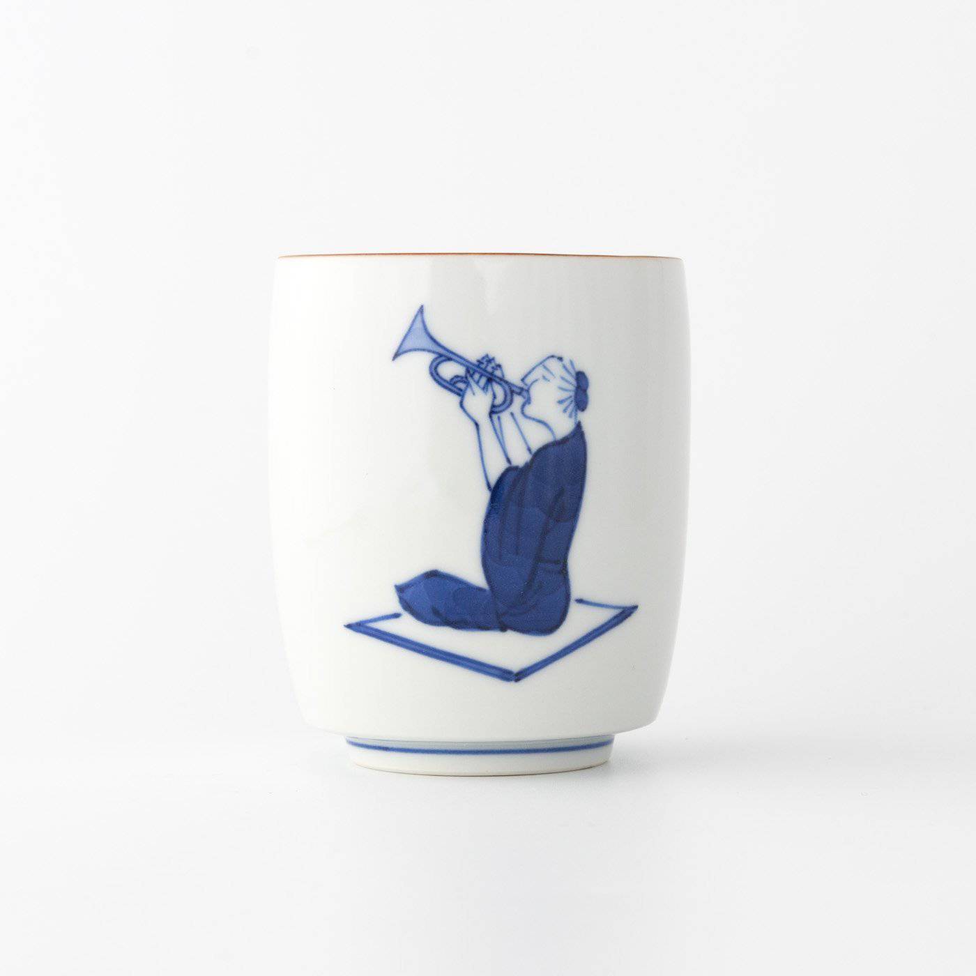 Choemon Trumpet Kutani Yunomi Japanese Teacup - MUSUBI KILN - Quality Japanese Tableware and Gift