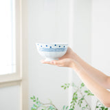 Dot Line Hasami Ware Donburi Bowl M - MUSUBI KILN - Quality Japanese Tableware and Gift