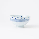 Dot Line Hasami Ware Donburi Bowl M - MUSUBI KILN - Quality Japanese Tableware and Gift