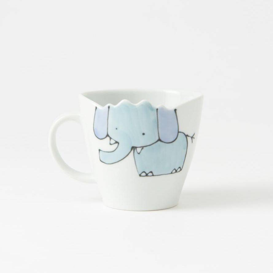 Elephant Hasami Wave Mug - MUSUBI KILN - Quality Japanese Tableware and Gift