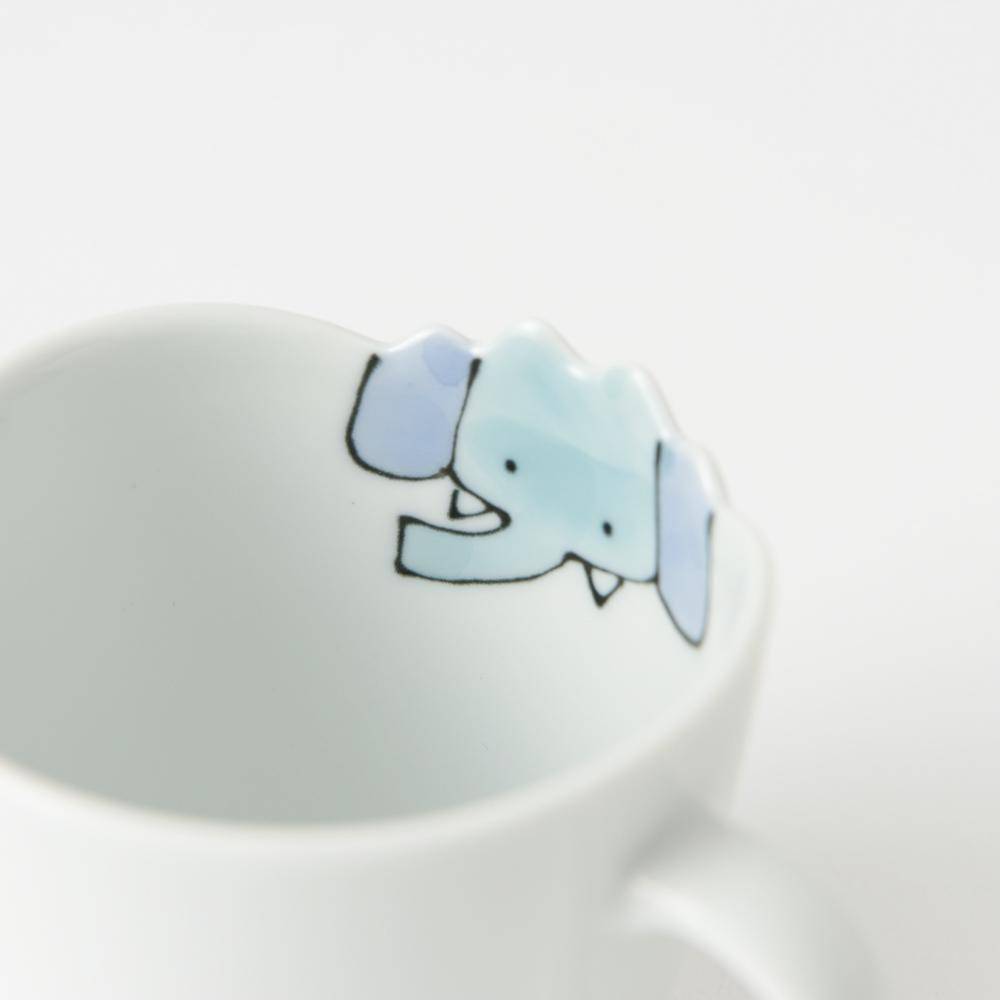 Elephant Hasami Wave Mug - MUSUBI KILN - Quality Japanese Tableware and Gift