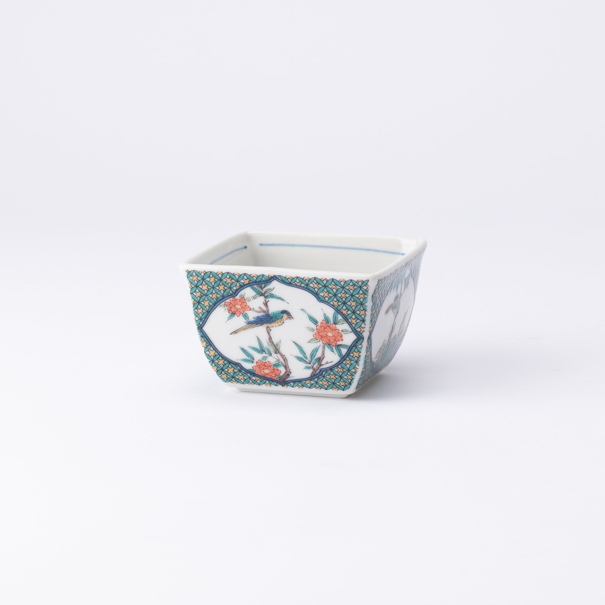 Flower and Bird Kutani Kobachi Bowl - MUSUBI KILN - Quality Japanese Tableware and Gift