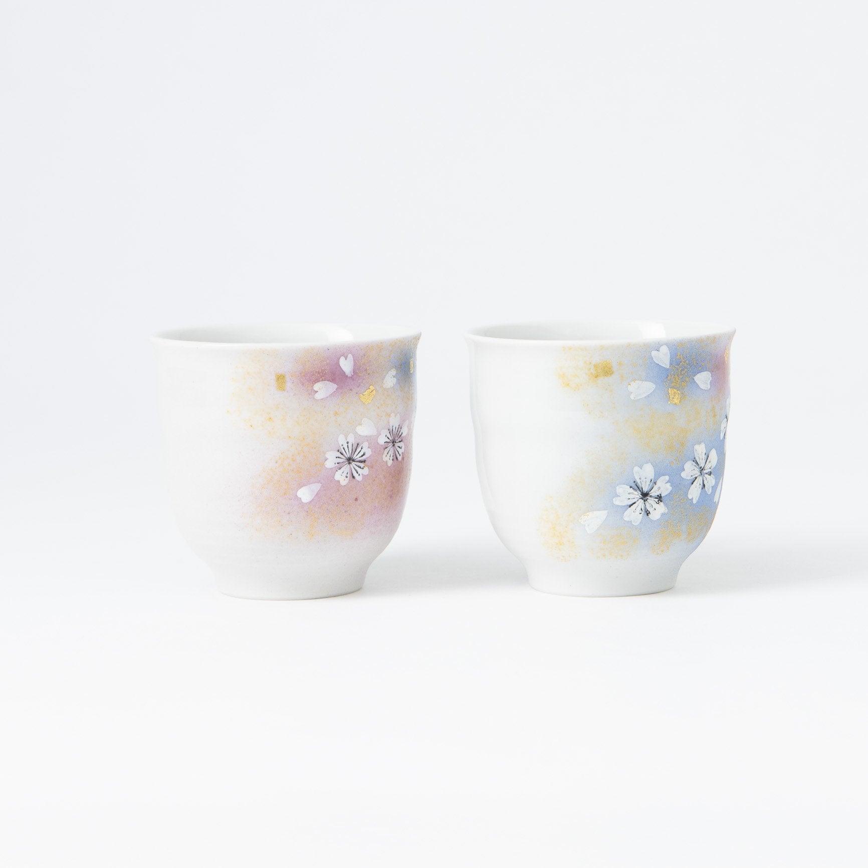 Flower Dance Kutani Mug Pair - MUSUBI KILN - Quality Japanese Tableware and Gift