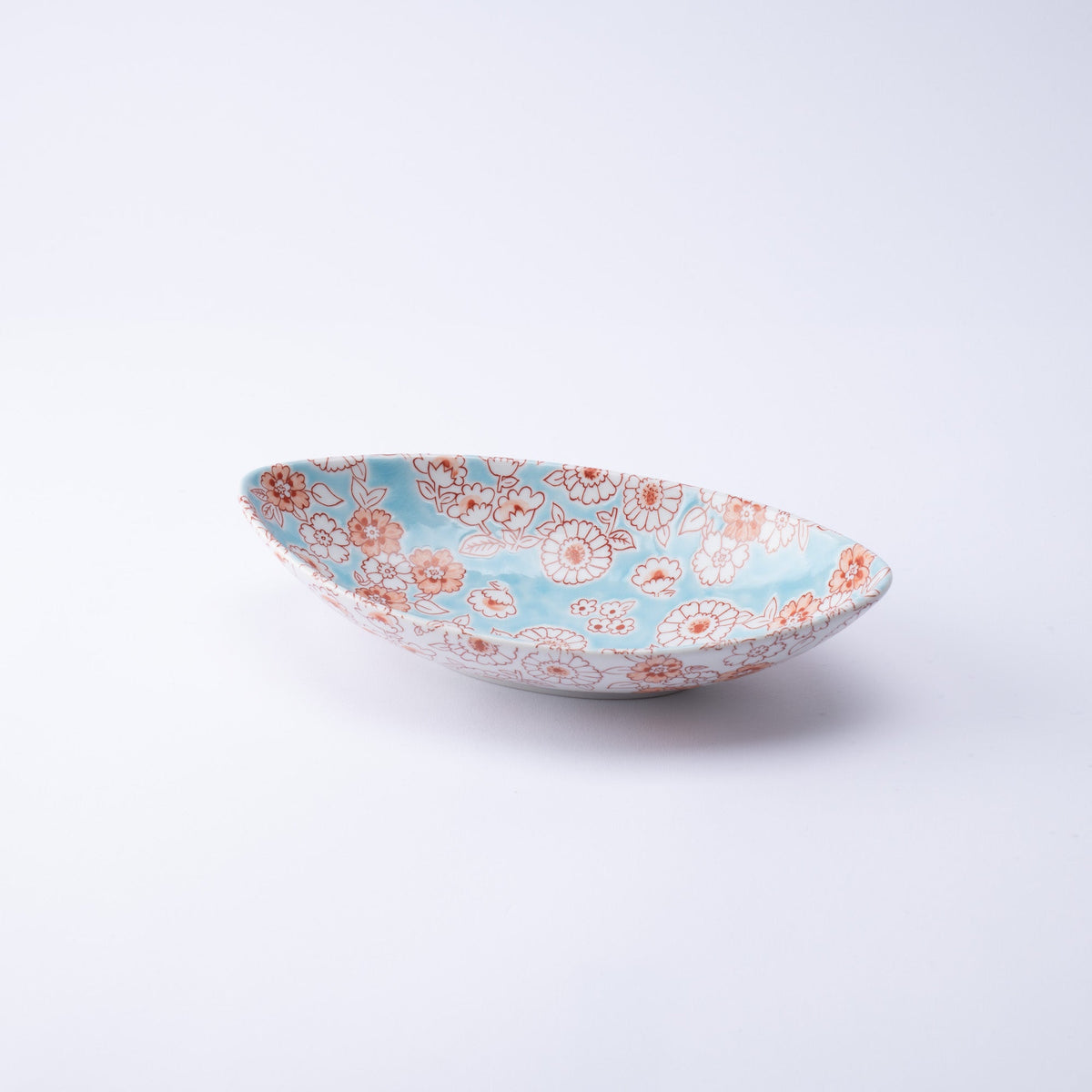 Flower Shower Oval Large Bowl