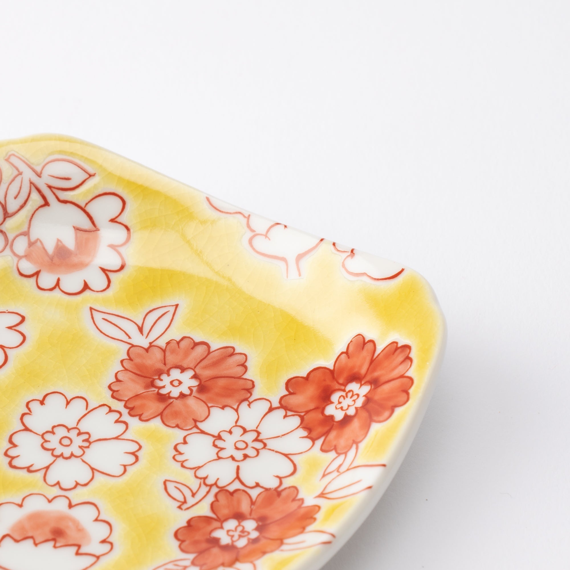 Flower Shower Kutani Sauce Plate - MUSUBI KILN - Quality Japanese Tableware and Gift