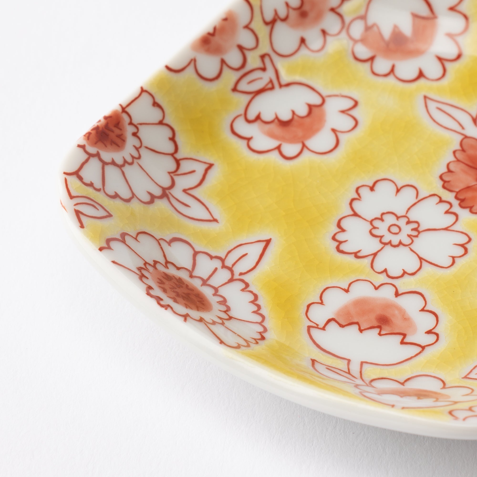 Flower Shower Kutani Sauce Plate - MUSUBI KILN - Quality Japanese Tableware and Gift