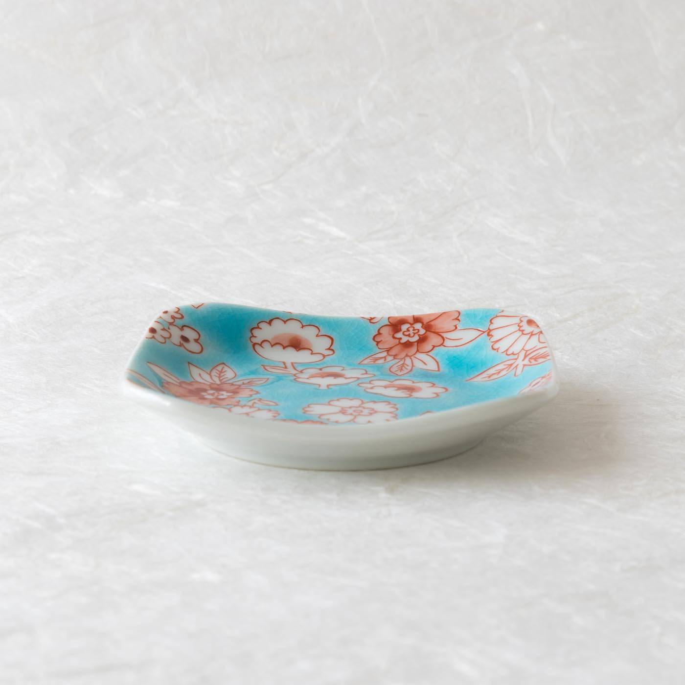 Flower Shower Kutani Sauce Plate - MUSUBI KILN - Quality Japanese Tableware and Gift