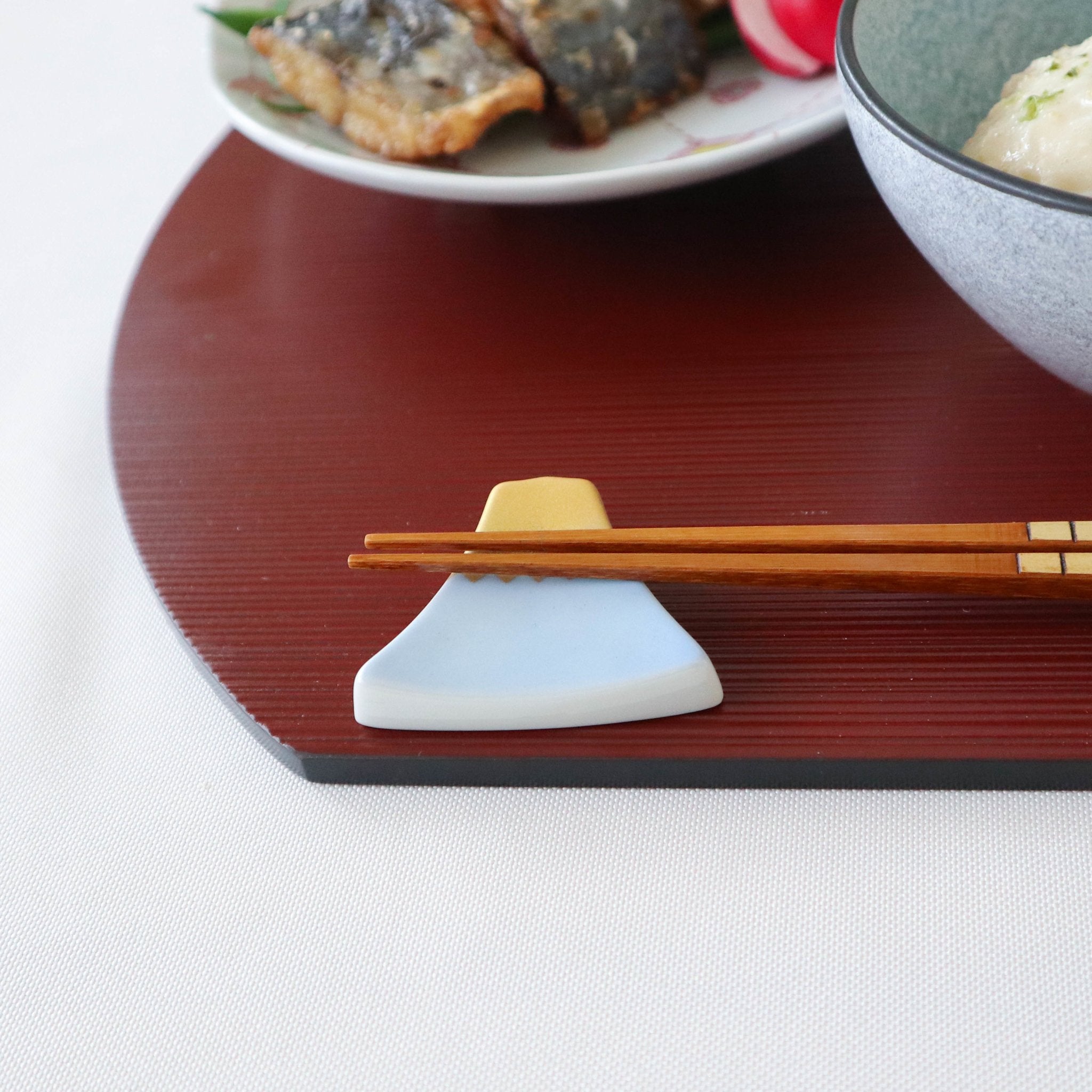 Fuji Kutani Chopstick Rest Set - MUSUBI KILN - Quality Japanese Tableware and Gift