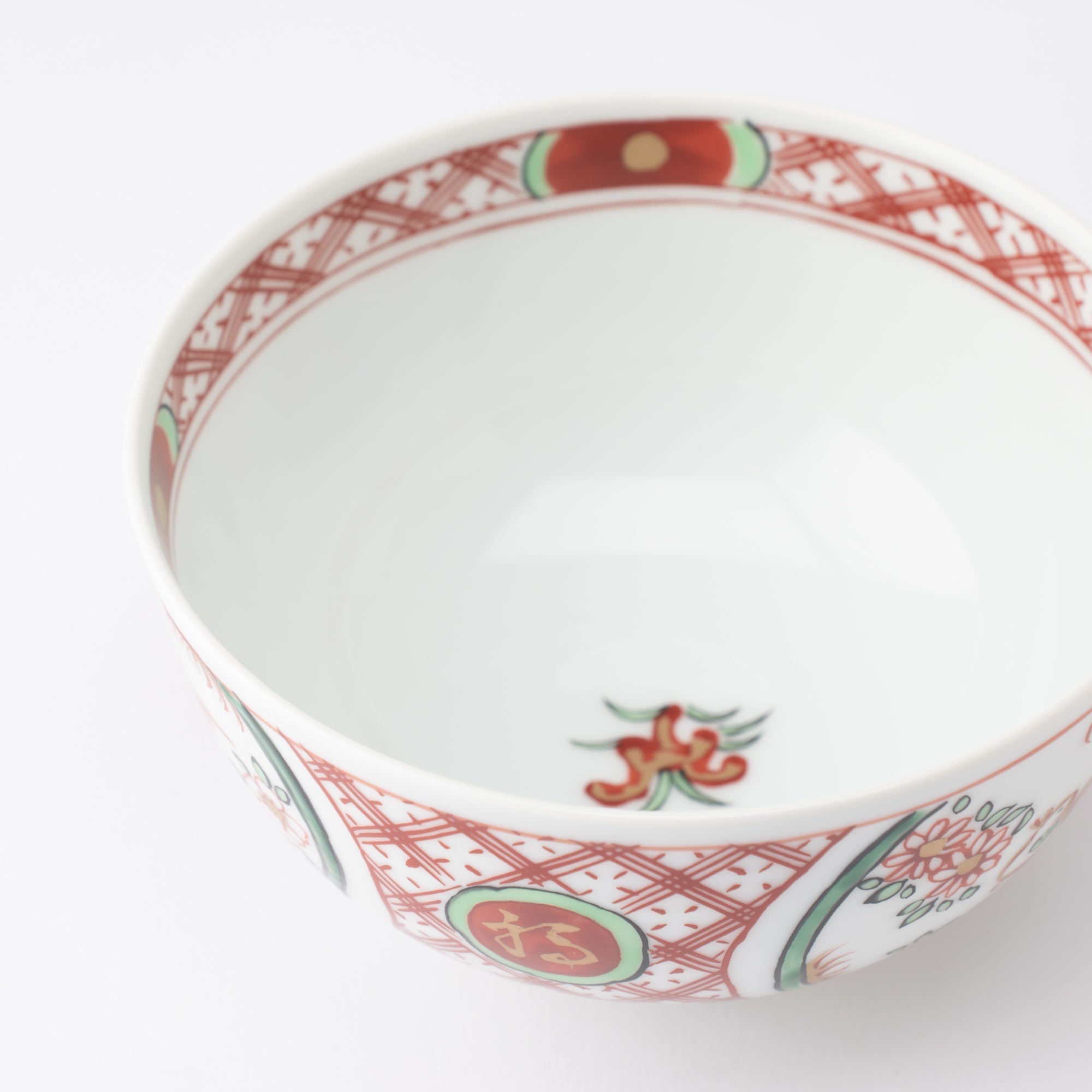 Fujimasa Akae Flower And Bird Arita Kobachi Bowl With Lid - MUSUBI KILN - Quality Japanese Tableware and Gift