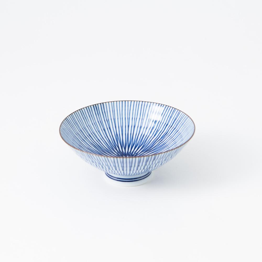 Fukuhou Kiln Tokusa Hasami Japanese Rice Bowl - MUSUBI KILN - Quality Japanese Tableware and Gift