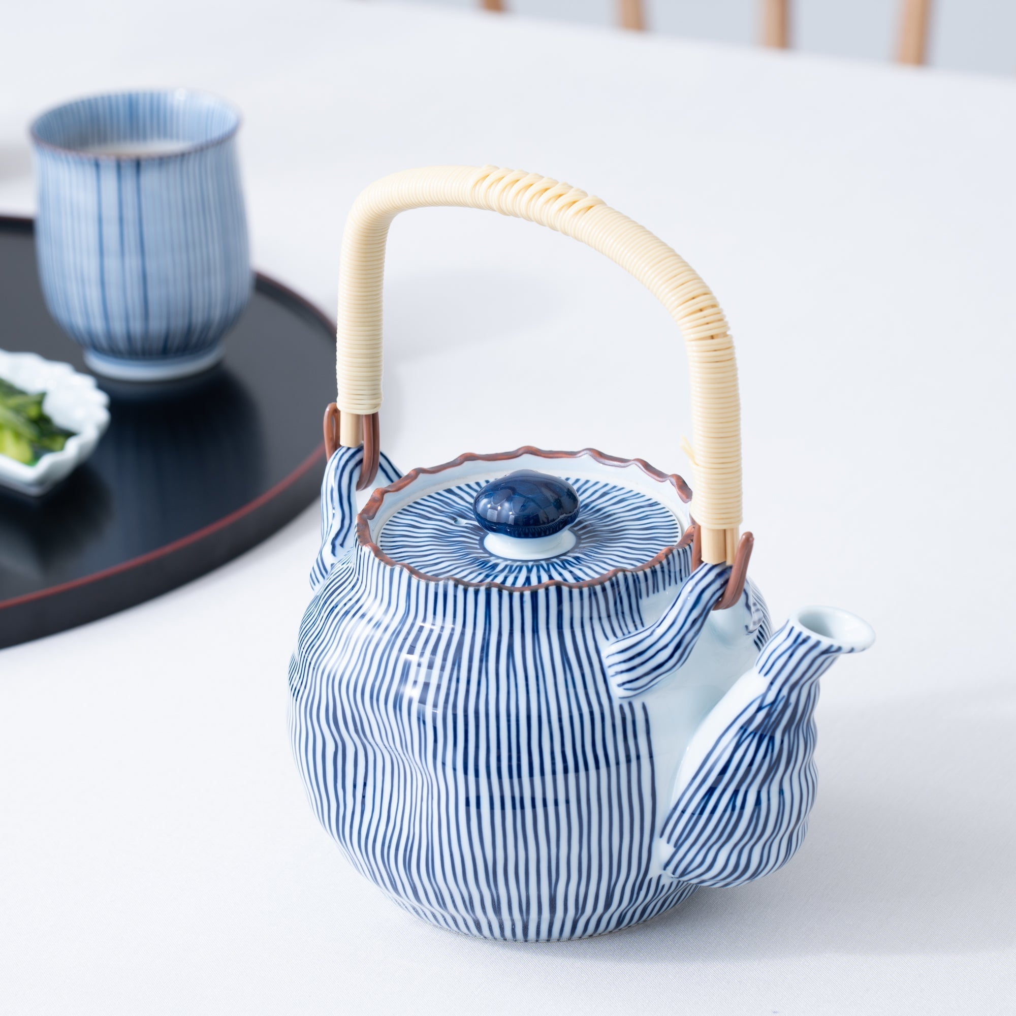 Fukuhou Kiln Tokusa Hasami Japanese Teapot 28.8oz(850ml) - MUSUBI KILN - Quality Japanese Tableware and Gift