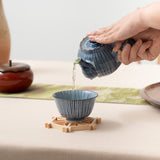 Fukuhou Kiln Tokusa Hasami Sorisencha Teacup - MUSUBI KILN - Quality Japanese Tableware and Gift