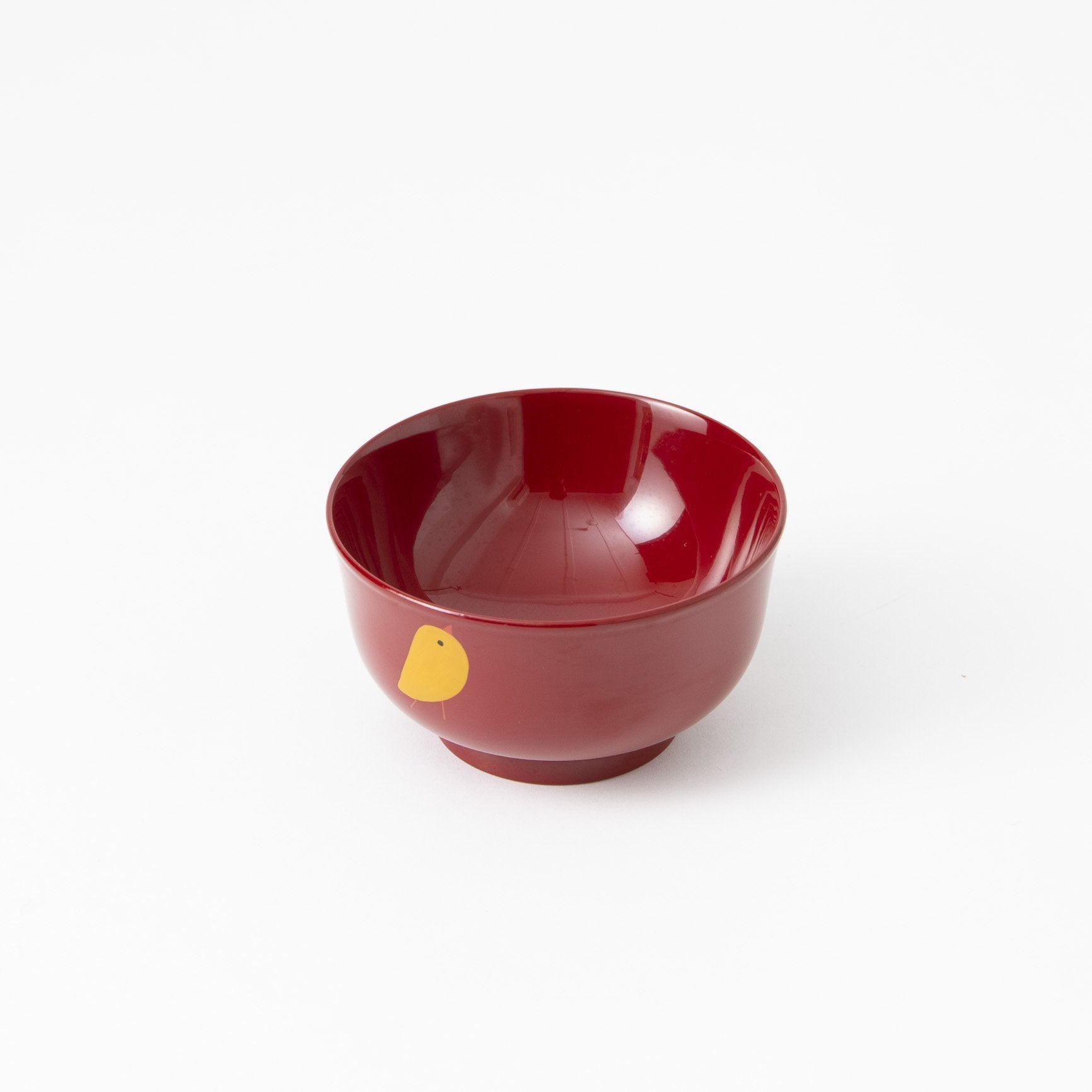 Fukunishi Sobe Chick Aizu Lacquerware Children's Soup Bowl - MUSUBI KILN - Quality Japanese Tableware and Gift