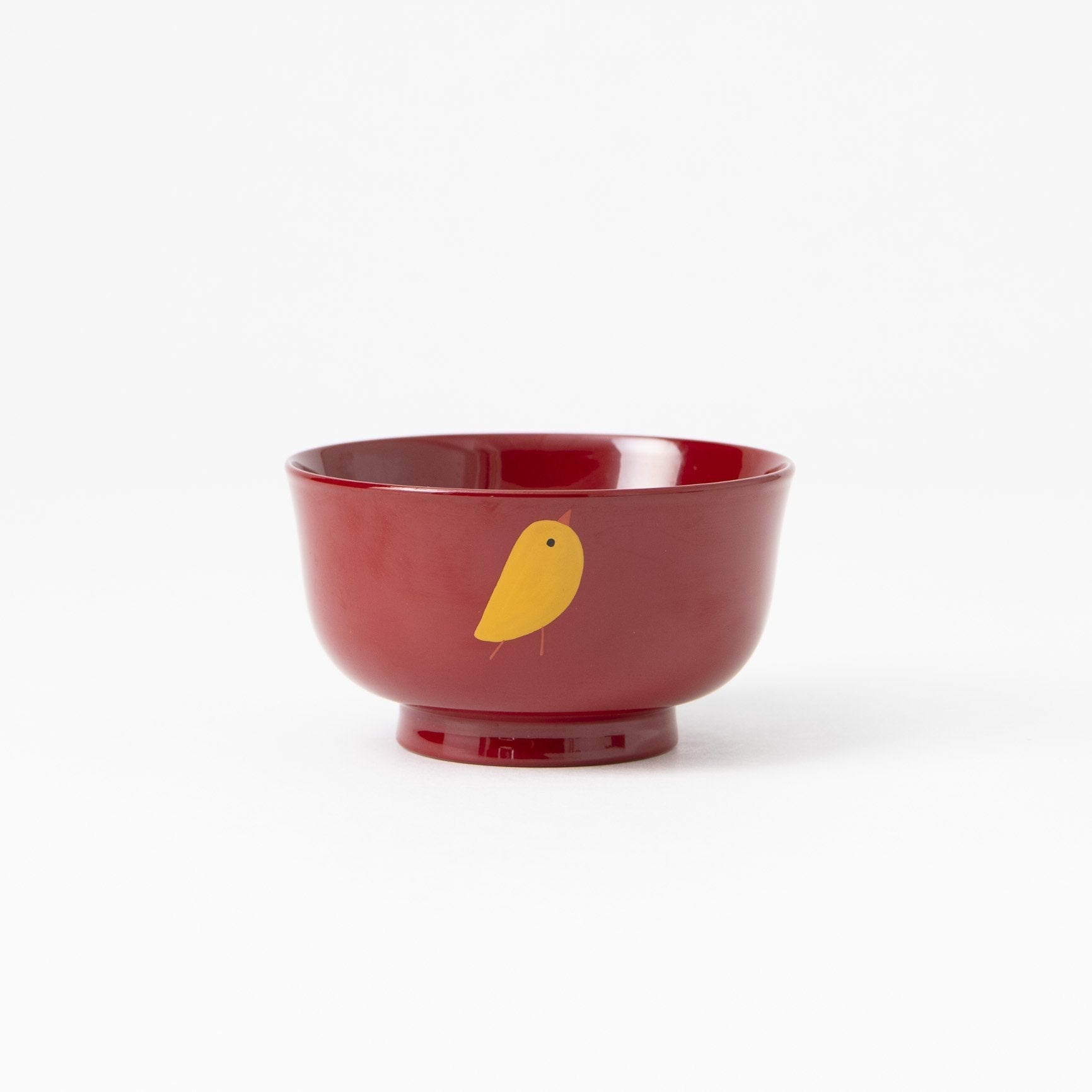 Fukunishi Sobe Chick Aizu Lacquerware Children's Soup Bowl - MUSUBI KILN - Quality Japanese Tableware and Gift