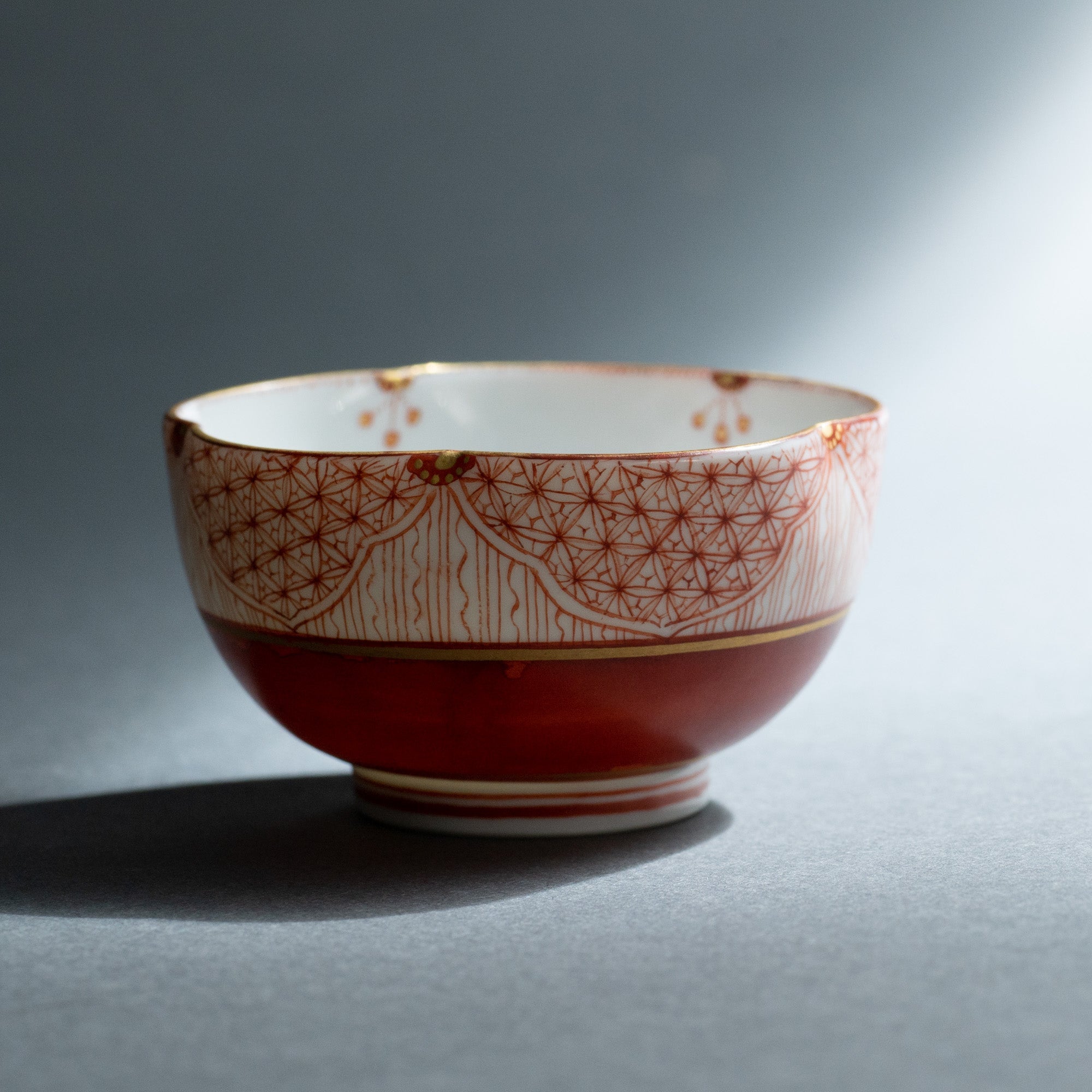 Fukushima Reiko Akae - Saibyo Gourd Kutani Sake Cup - MUSUBI KILN - Quality Japanese Tableware and Gift