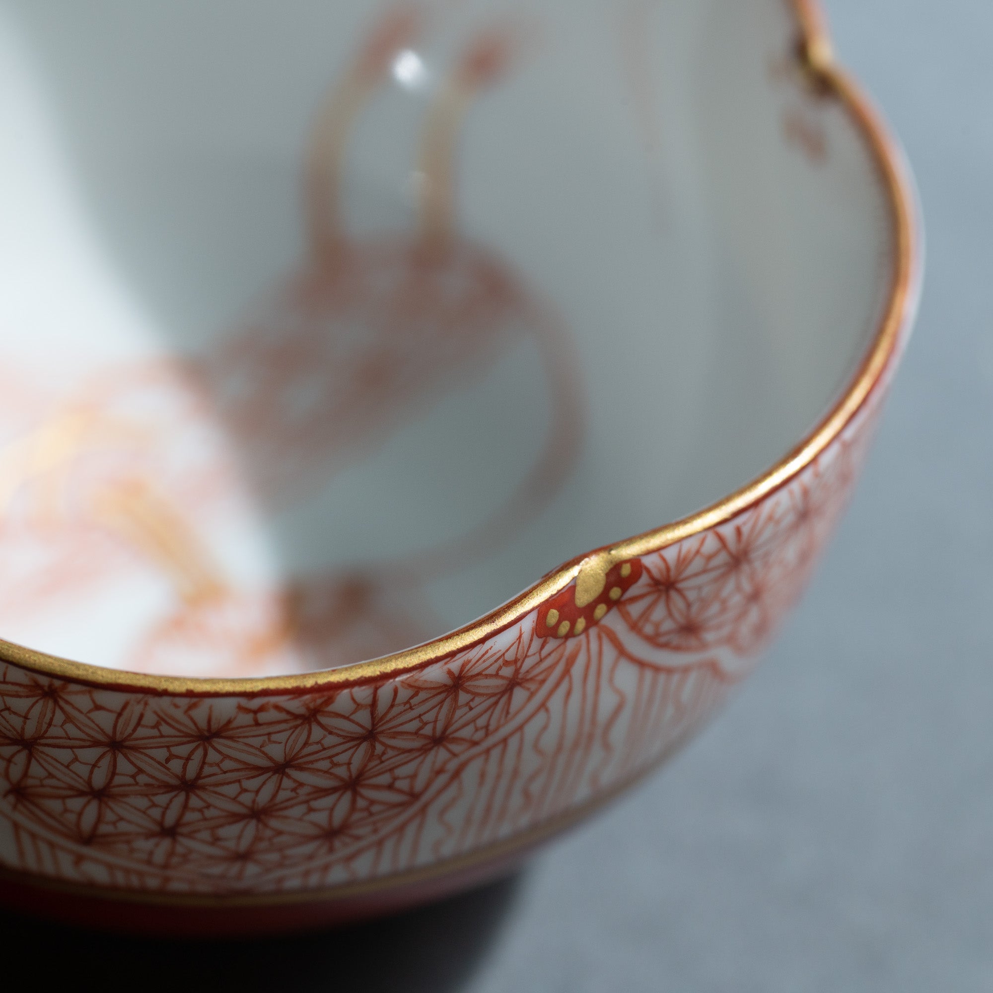 Fukushima Reiko Akae - Saibyo Gourd Kutani Sake Cup - MUSUBI KILN - Quality Japanese Tableware and Gift