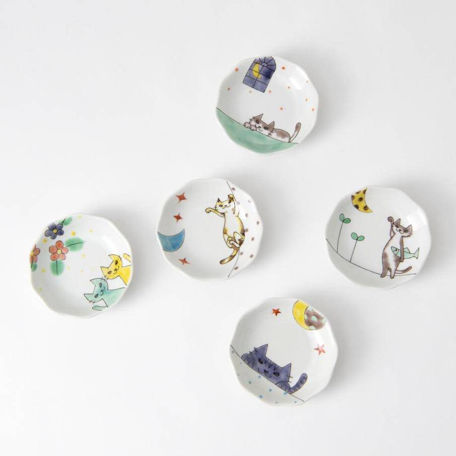 Full Cats Sauce Plate Set