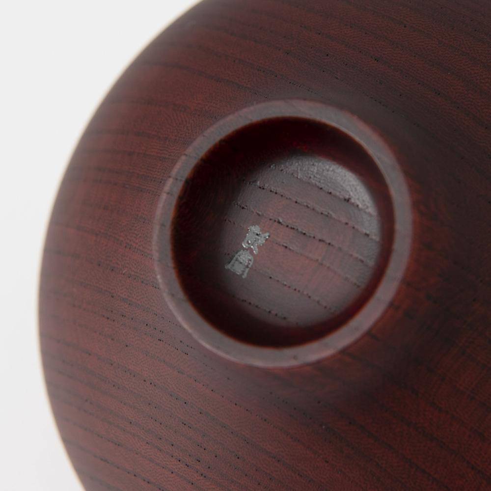 GATOMIKIO AEKA Round - shaped Yamanaka Lacquerware Miso Soup Bowl - MUSUBI KILN - Quality Japanese Tableware and Gift