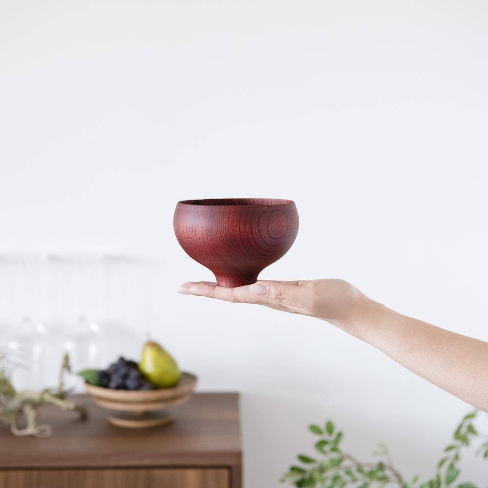 GATOMIKIO AEKA Round - shaped Yamanaka Lacquerware Miso Soup Bowl - MUSUBI KILN - Quality Japanese Tableware and Gift