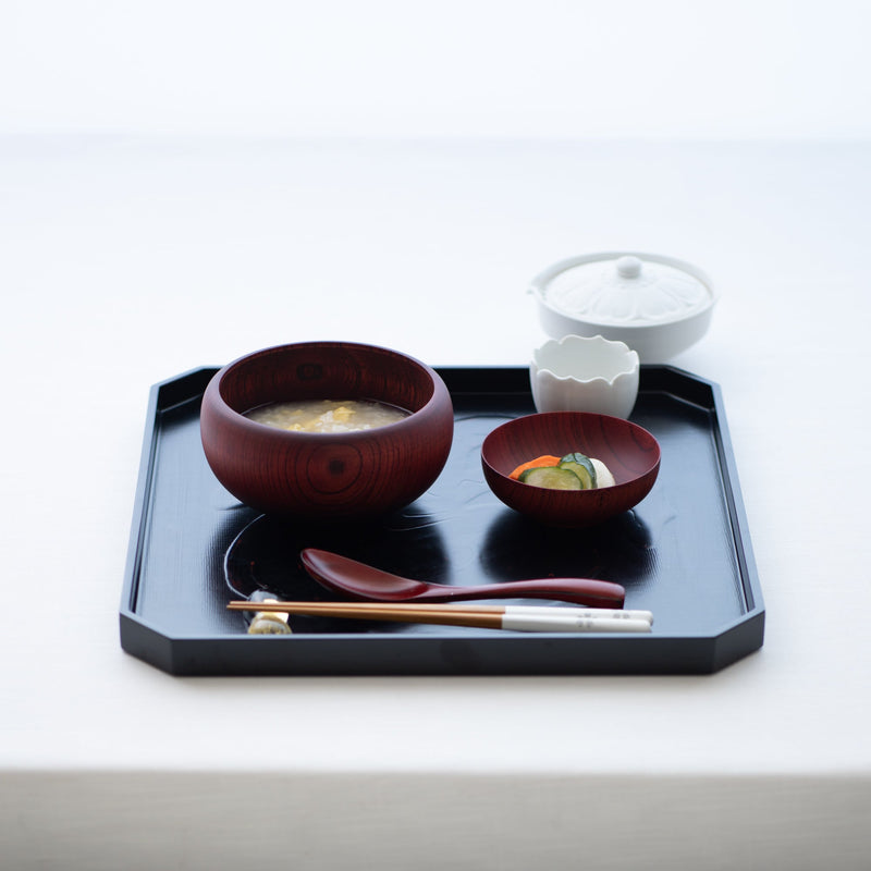 GATOMIKIO Red Yamanaka Lacquerware Oryoki Bowl Set - MUSUBI KILN - Quality Japanese Tableware and Gift