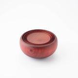 GATOMIKIO Red Yamanaka Lacquerware Oryoki Bowl Set - MUSUBI KILN - Quality Japanese Tableware and Gift