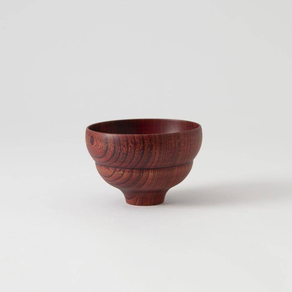 GATOMIKIO TSUMUGI BOKE Yamanaka Lacquerware Miso Soup Bowl - MUSUBI KILN - Quality Japanese Tableware and Gift