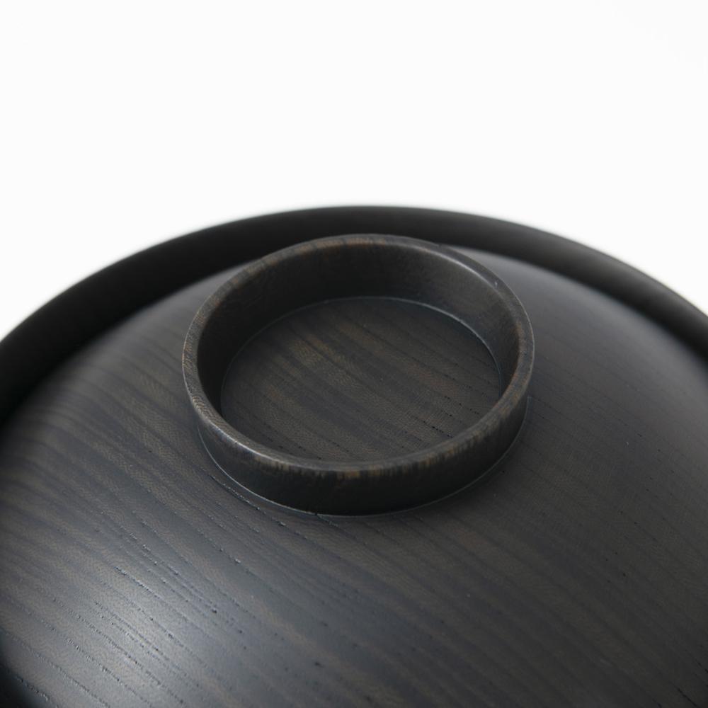 GATOMIKIO TSUMUGI CHIDORI Yamanaka Lacquerware Miso Soup Bowl with lid - MUSUBI KILN - Quality Japanese Tableware and Gift