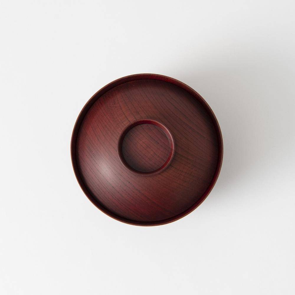 GATOMIKIO TSUMUGI CHIDORI Yamanaka Lacquerware Miso Soup Bowl with lid - MUSUBI KILN - Quality Japanese Tableware and Gift