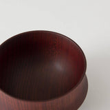 GATOMIKIO TSUMUGI FUJI Yamanaka Lacquerware Miso Soup Bowl - MUSUBI KILN - Quality Japanese Tableware and Gift