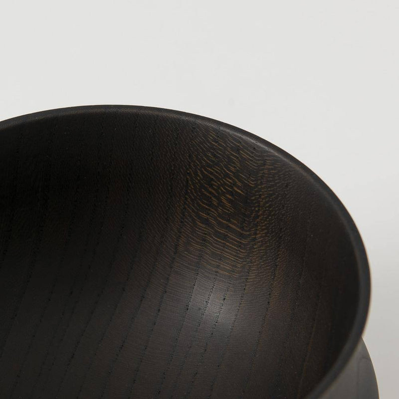 GATOMIKIO TSUMUGI FUJI Yamanaka Lacquerware Miso Soup Bowl - MUSUBI KILN - Quality Japanese Tableware and Gift