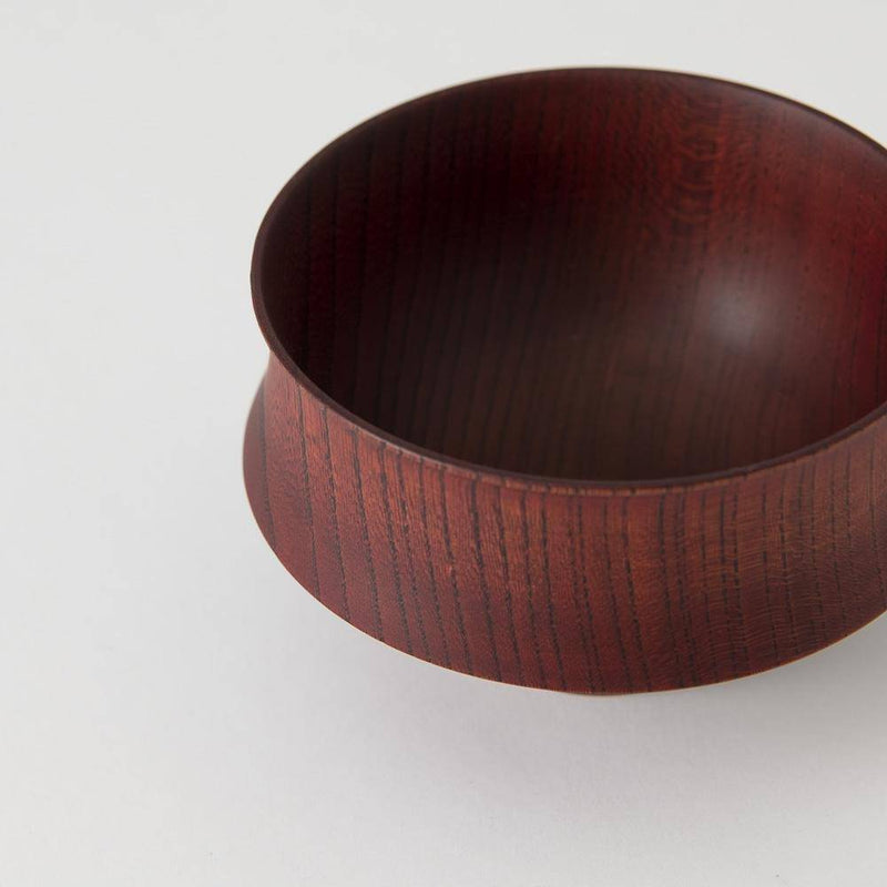 GATOMIKIO TSUMUGI FUJI Yamanaka Lacquerware Miso Soup Bowl - MUSUBI KILN - Quality Japanese Tableware and Gift