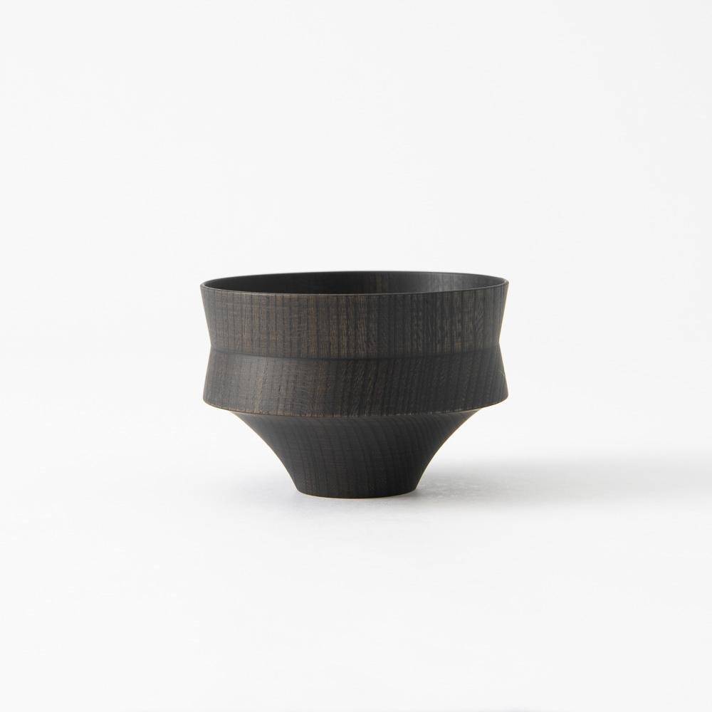 GATOMIKIO TSUMUGI KINEGATA Yamanaka Lacquerware Miso Soup Bowl - MUSUBI KILN - Quality Japanese Tableware and Gift